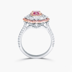 Anillo de Diamante Moissanita Rosa, Plata 925 Original con Múltiples Formas, Anillo Clásico Original para Regalo de Aniversario, Fiesta, Sorpresa - Product Image 2