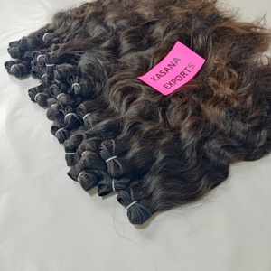 Vente en gros paquet indien traitement aucun machine double trame cuticule aligné couleur naturelle cheveux femmes noires tissage de cheveux humains - Product Image 2