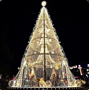 LED 대형 모티프 라이트 상점 몰 크리스마스 장식 6ft 12 피트 고귀한 전나무 흰색 180cm 상업 조명 조명 크리스마스 트리