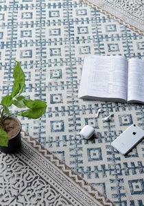 100% brodé Multipattern Designer tapis main bloc impression motif tapis pour la maison salon jardin voiture décor - Product Image 6