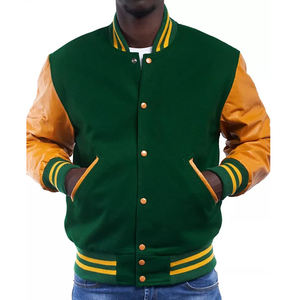 Chaquetas universitarias bordadas de la mejor calidad para hombres, venta al por mayor, la mejor chaqueta de béisbol universitaria de invierno para hombres - Product Image 5