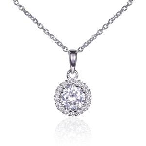 Bijoux brillants coréens Collier en argent sterling 925 Collier pendentif pour femme - Product Image 2