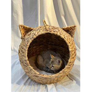 Panier de rangement pliable en rotin artisanal multifonctionnel pour chat, nouvelle arrivée, durable, éco-responsable, pour le style et le confort - Product Image 5