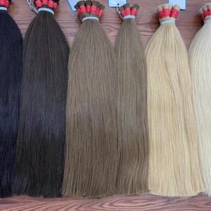 Extension de cheveux raides naturels vietnamiens en gros de cheveux en vrac chauds avec beaucoup de couleurs - Product Image 2