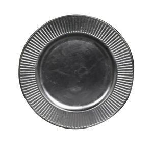 Assiette de service en acier inoxydable rond avec finition brillante pour la décoration, le service de fruits, la restauration, les plats de service, assiette de service en métal - Product Image 6