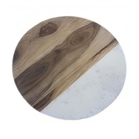Planche à fromage ronde en marbre durable et écologique avec logo personnalisé, épaisseur 1,5 cm, planche à découper pour la cuisine à domicile, design créatif