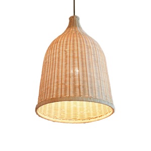 Meilleur choix de design, abat-jour en rotin rustique fait à la main, lustre durable, sûr, écologique, naturel - Product Image 2