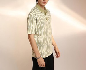 Polo d'été pour hommes à prix bon marché d'usine T-shirt polo imprimé à manches courtes de couleur unie décontracté d'affaires - Product Image 6