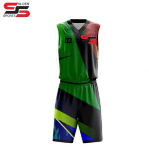 Uniforme de basket-ball sublimé de qualité supérieure ensemble de maillot de basket-ball réversible à sublimation personnalisée uniforme de basket-ball - Product Image 1