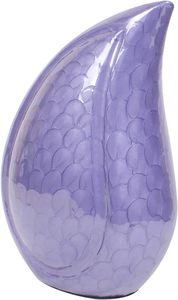 Hermosas urnas de cremación en forma de lágrima de aluminio esmaltado rojo Urnas en forma de lágrima para adultos de alta calidad a precios bajos - Product Image 2