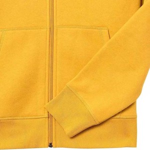 100% coton surdimensionné jaune hiver polaire à capuche avec manches longues respirant sweat solide motif basiques sweats à capuche poche - Product Image 5