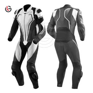 Vente en gros de combinaisons de moto en cuir de vachette véritable personnalisées vêtements de sport de course automobile confortables, respirants et imperméables pour hommes - Product Image 5