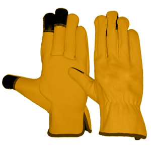 Guantes de cuero de grano de piel de vaca de alta resistencia de calidad superior para protección de manos y brazos de seguridad industrial para trabajar y conducir - Product Image 2