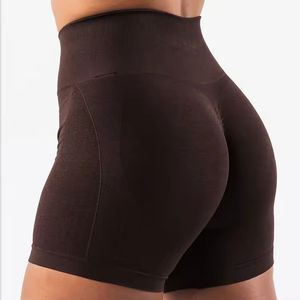 Women's Custom Seamless Logo Scrunch Butt <b>Gym</b> <b>Shorts</b> with Elastic Waist for Yoga and Sport Fitness Workouts - Product Image 3