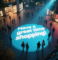 Projecteur Gobo 10W, lumière LED, projection personnalisée, éclairage publicitaire, lampe de signalisation, projecteur de logo pour enseigne de magasin