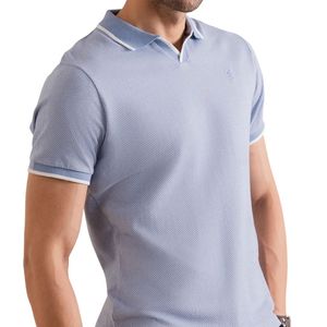 Vêtements décontractés légers 100% coton pour l'extérieur avec logo personnalisé polos respirants élégants pour hommes - Product Image 2