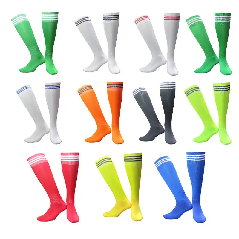 Calze sportive a sublimazione con Logo personalizzato a maglia calze da calcio da calcio lunghe al ginocchio calze da corsa per giovani a compressione all'ingrosso calze