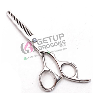 Tijeras de Peluquería para Adelgazar el Cabello, Acero Inoxidable 4Cr13, Mango de Goma, Tijeras de Barbero Duraderas - Product Image 1