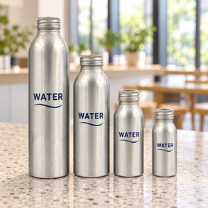 ENVASES ECOLÓGICOS Botellas de Bebidas de Aluminio Reciclable 99.7% Puro con Tapas de Pulverización Fina, Logotipo/Diseño Personalizado, Impresión Offset, para Exteriores - Product Image 5