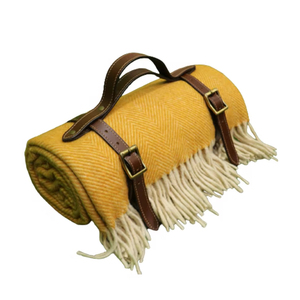 Manta de lana suave de alta calidad Nuevo diseño Mango Color Herringbone Mejor precio Manta de bebé Manta - Product Image 1