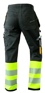 Pantalon de travail haute visibilité certifié CE en polyester respirant personnalisé pour hommes – Sécurité routière, vêtements de travail industriels numériques - Product Image 6