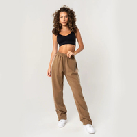 Pantalons de survêtement pour hommes, lavés, faible MOQ, molleton lourd, coupe droite, jambe extrêmement large, logo personnalisé, pantalons de jogging pour hommes