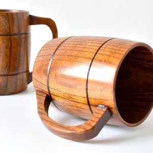 <b>Handmade</b> Ceramic Beer <b>Mug</b> Wood and Handle Handcrafted Wholesale Tankard for Home Use - Product Image 5