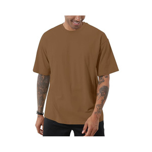 Camiseta extragrande a la moda para hombre, camisetas atléticas de cuello redondo, Camiseta básica de algodón de manga corta Premium suave informal - Product Image 4