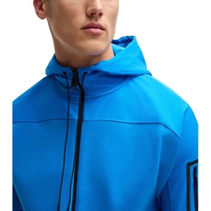 Sweat à capuche d'hiver pour homme OEM de haute qualité, uni, en coton 100% lavé, molleton épais avec poches, coupe classique - Product Image 4