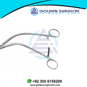 260mm Manual de acero inoxidable Weber Aorta Anastomosis Abrazadera Cirugía cardíaca Instrumentos quirúrgicos - Product Image 3