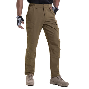 Pantalones de caparazón blando transpirables para hombre, pantalones impermeables a prueba de viento para exteriores, perfectos para senderismo, camping, senderismo, deportes y ropa de invierno - Product Image 1