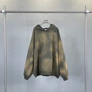 Sudadera de lana de punto unisex para adultos, moda Otoño/Invierno 2024, trajes informales con hombros caídos y logotipo frontal para mujer - Product Image 5