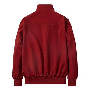 Veste coupe-vent pour homme, fabrication sur mesure, mode masculine, légère, pliable, poches latérales, fermeture éclair, logo personnalisé, col montant - Product Image 2