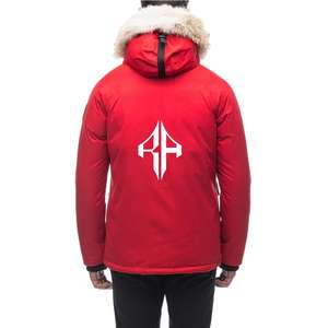 Nuevas chaquetas de plumón unisex para exteriores de material de poliéster/nailon, venta al por mayor, impresión personalizada, logotipo personalizado de alta calidad para unisex - Product Image 2