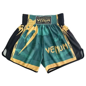 Vente en gros de nouveaux shorts de combat Sanda d'entraînement shorts de boxe MMA de sport de fitness avec logo avant vêtements d'arts martiaux - Product Image 3