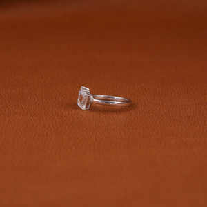 Anillo de diamante de corte radiante de pera de dos piedras de lujo diamante cultivado en laboratorio personalizado 14K oro blanco sólido joyería fina regalo para mujeres - Product Image 2