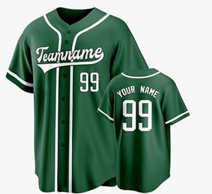 Camiseta de béisbol con botones completos hecha a medida OEM, diseño cosido transpirable con estilo de conjunto de impresión digital por sublimación - Product Image 5