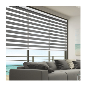 Hermod 1 tone ánh sáng Lọc Zebra Shade Combi rèm chất lượng tốt nhất vải <span class=keywords><strong>Top</strong></span> Con lăn Shades cửa chớp được xây dựng trong Hàn Quốc thực hiện đồng bằng - Product Image 2