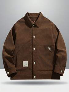 Autumn <b>Winter</b> <b>Men's</b> <b>Jacket</b> Custom High Performance Vintage Waterproof Windproof Heated Stand <b>Warm</b> Oversize Fashionable Formal - Product Image 2