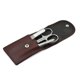Kit professionnel de manucure en acier inoxydable avec ciseaux, lime à ongles et pincettes pour adultes, style classique - Product Image 3