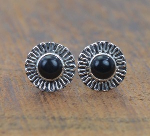 <b>Black</b> Onyx Gemstone Jewelry <b>For</b> <b>Women</b> Silver Boho Style Stud <b>Earrings</b> Jewelry 925 Sterling Silver Trending Handmade <b>Earrings</b> - Product Image 3