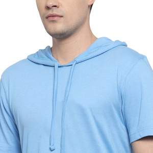 Trendy Men's Hooded T-Shirt & <b>Sleeveless</b> <b>Hoodies</b> 100% Cotton Gym Wear Soft Breathable Material Autumn Workout Fashion Active - Product Image 4