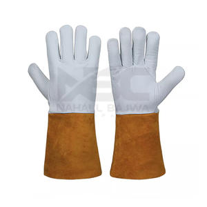 2023 gants de soudage en cuir de vache de haute qualité pour hommes vêtements de travail à bas prix avec conception OEM gants de sécurité à faible quantité minimale de commande - Product Image 2