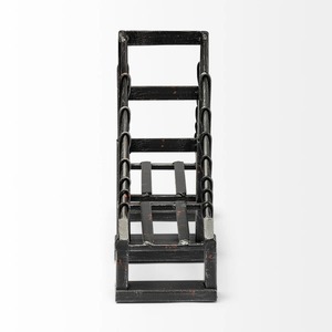 Porte-livres en métal décoratif finition noire, idéal pour les étagères, le bureau et le style d'intérieur, vente en gros en provenance d'Inde - Product Image 4