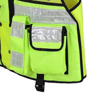 Chaleco de seguridad reflectante para trabajo, ropa de trabajo impermeable, chaleco de seguridad ligero para hombres al por mayor - Product Image 3