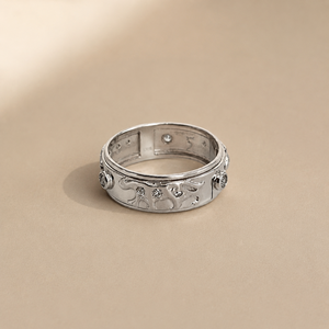 Anillo de Moda con Estrella y Número Chapado en Oro Rosa para Niños - Product Image 2