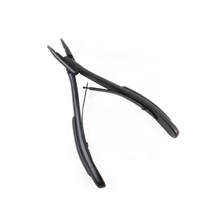 Pince à extensions de cheveux en acier inoxydable noir mat à prix raisonnable, outils multifonctionnels pour extensions de cheveux à usage commercial - Product Image 2