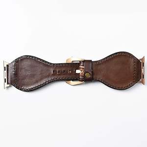 สายนาฬิกาหนังแท้ทำด้วยมือแท้ใหม่ออกแบบเองแบบตะวันตกลายดอกไม้เครื่องมือทาสีสายนาฬิกาเปลี่ยนสไตล์ตะวันตกสไตล์ Boho - Product Image 2