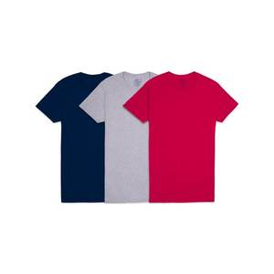 T-shirt à manches courtes en coton épais de 230g pour homme, couleur unie, Hip Hop Letter Bottoming Pure Cotton Loose Tops Clothes - Product Image 3