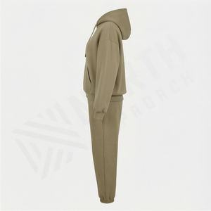 Trajes Deportivos de Invierno para Mujer, Estilo Vintage, con Capucha, Peso Medio, 100% Algodón, para Gimnasio, Atletismo, Correr, Trotar, Venta al Por Mayor, Marca Privada - Product Image 3